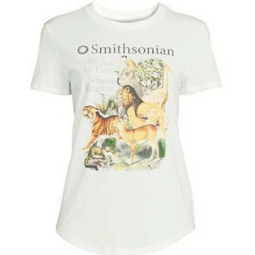 2XL 19 Juniors New Smithsonian Animal Kingdom T-Shirt Tee Top owl giraffee lion